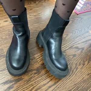 Zara super chunky boots
